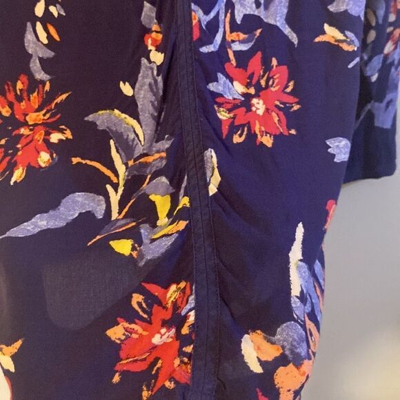 Lucky Brand, Purple Floral, Wrap, Long Sleeve, Blouse, Size S, EUC - Picture 9 of 10